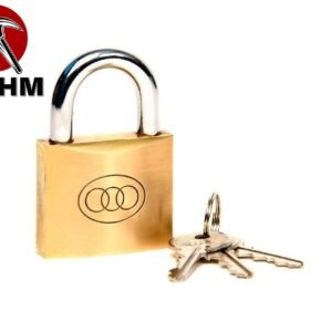 Tri-Circle Brass Padlock with Keys