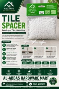 Tile Spacer (Small) - Pack of 100pcs
