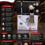 FALE Main Gate LT Lock (5 Brass Multikey)